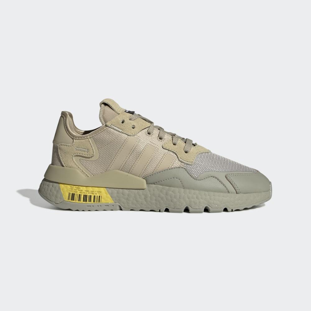 Adidas Men's Nite Jogger Originals Shoes Grey/Yellow Ireland FV3617